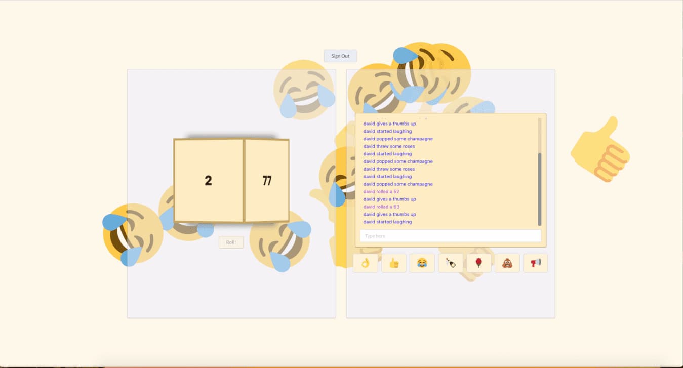 demo for Roll Emoji